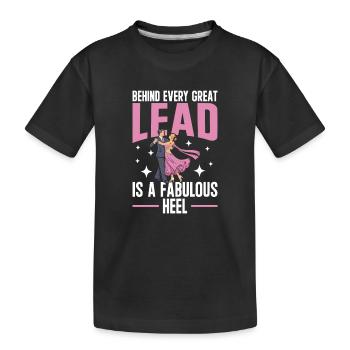 Ballroom dancing Waltz dancing Tango dancing - Kids' Premium Organic T-Shirt - black - Front