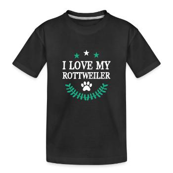 Rottweiler - T-shirt bio Premium Enfant - noir - Devant