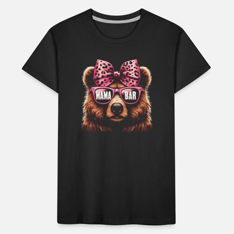 Mama Bär Muttertag Mutter Elternteil Mama Bear Kinder Premium Bio T-Shirt
