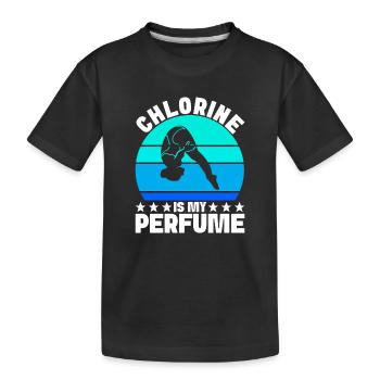 Kunstspringen Turmspringer Sprungbrett - Kinder Premium Bio T-Shirt - Schwarz - Vorne
