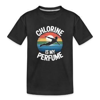 Kunstspringen Turmspringer Sprungbrett - Kinder Premium Bio T-Shirt - Schwarz - Vorne