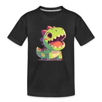 Dino Dinosaure Dinosaure - T-shirt bio Premium Enfant - noir - Devant