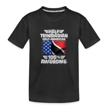 Trinité-et-Tobago - T-shirt bio Premium Enfant - noir - Devant