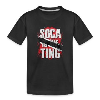 Trinité-et-Tobago - T-shirt bio Premium Enfant - noir - Devant