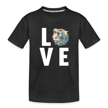 Dino Dinosaure Dinosaure - T-shirt bio Premium Enfant - noir - Devant