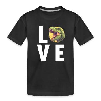 Dino Dinosaure Dinosaure - T-shirt bio Premium Enfant - noir - Devant