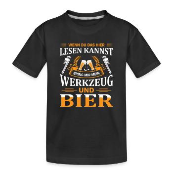 Heating Engineer Heating Construction Plumber Plumber - Kids' Premium Organic T-Shirt - black - Front