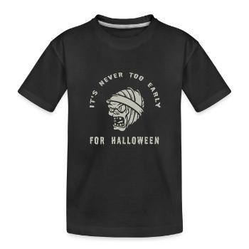 Halloween Zombie Scream Design - Kinder Premium Bio T-Shirt - Schwarz - Vorne
