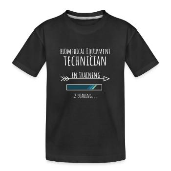 Cadeau Profession Formation Technicien en technologie médicale - T-shirt bio Premium Enfant - noir - Devant