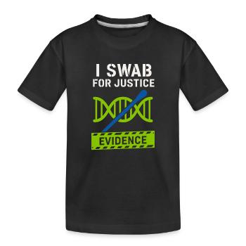 Chimiste médico-légal, Laboratoire criminel, Toxicologie - T-shirt bio Premium Enfant - noir - Devant