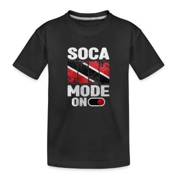 Trinité-et-Tobago - T-shirt bio Premium Enfant - noir - Devant