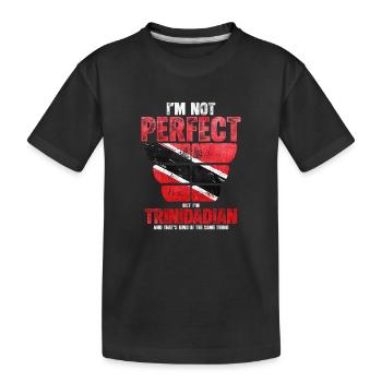 Trinité-et-Tobago - T-shirt bio Premium Enfant - noir - Devant