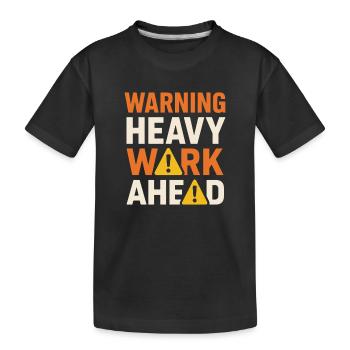 Straßenbauteam Asphalt Betonmannschaft - Kinder Premium Bio T-Shirt - Schwarz - Vorne