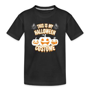 Scary Halloween Costume - Kids' Premium Organic T-Shirt - black - Front