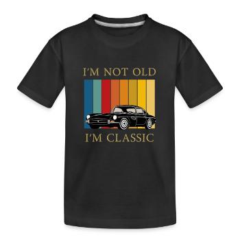 Classic Car Humor  - Kinder Premium Bio T-Shirt - Schwarz - Vorne