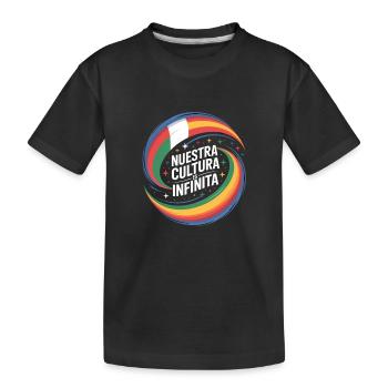 Nuestra Cultura es Infinita Latino Diversité - T-shirt bio Premium Enfant - noir - Devant