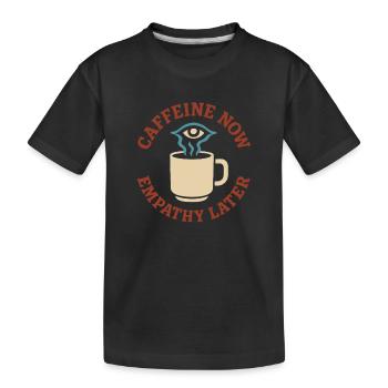 Un futur psychologue me diagnostique - T-shirt bio Premium Enfant - noir - Devant