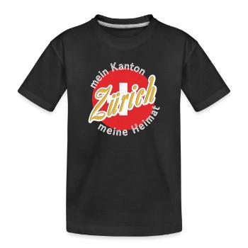 Mon pays natal Zuarich cadeau - T-shirt bio Premium Enfant - noir - Devant