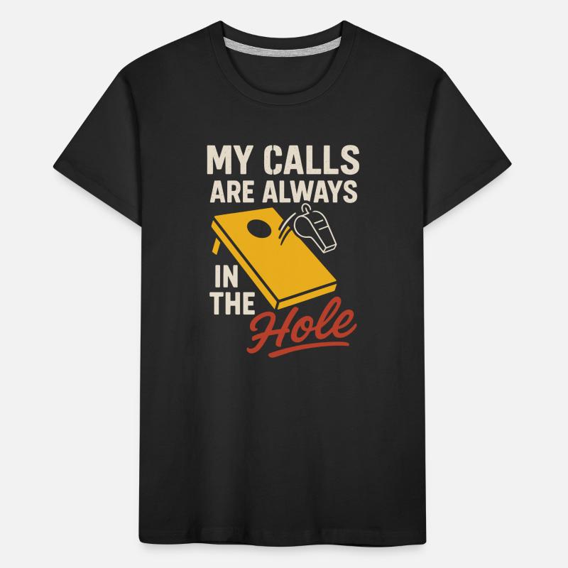 Cornhole Refere Official Referee Kids' Premium Organic T-Shirt