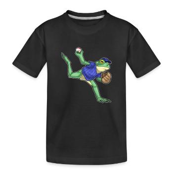 Frog Baseball Gant de baseball - T-shirt bio Premium Enfant - noir - Devant