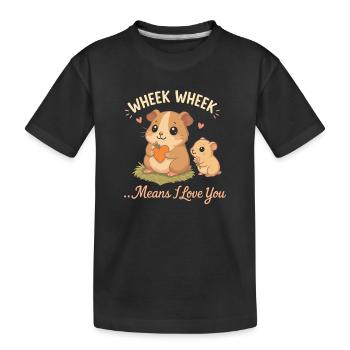 Assistenz-Imker - Kinder Premium Bio T-Shirt - Schwarz - Vorne