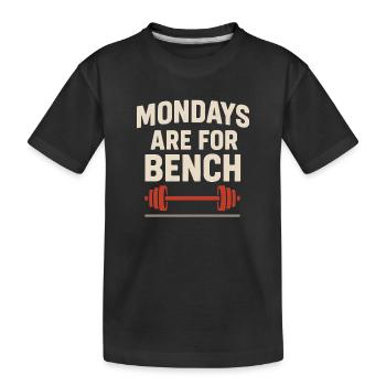 Développé couché Mememe Discover Me Bro Gym - T-shirt bio Premium Enfant - noir - Devant