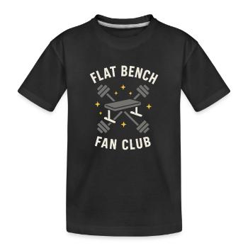 Développé couché Mememe Discover Me Bro Gym - T-shirt bio Premium Enfant - noir - Devant