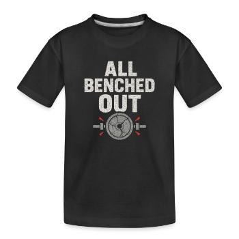 Développé couché Mememe Discover Me Bro Gym - T-shirt bio Premium Enfant - noir - Devant