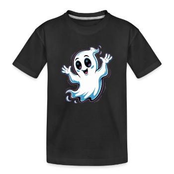 Scary Halloween Design - Kids' Premium Organic T-Shirt - black - Front