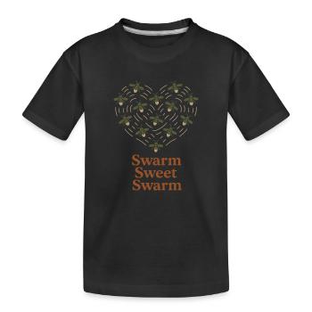 Firefly Summer Night Glow Bug Nostalgic - Kids' Premium Organic T-Shirt - black - Front