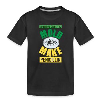 Professeur de biologie Biologiste Biologiste en microbiologie - T-shirt bio Premium Enfant - noir - Devant