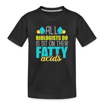 Professeur de biologie Biologiste Biologiste en microbiologie - T-shirt bio Premium Enfant - noir - Devant