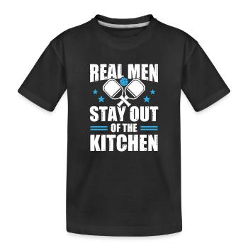 Pickleball Kitchen Ball Dinkball Dinker Cadeau - T-shirt bio Premium Enfant - noir - Devant