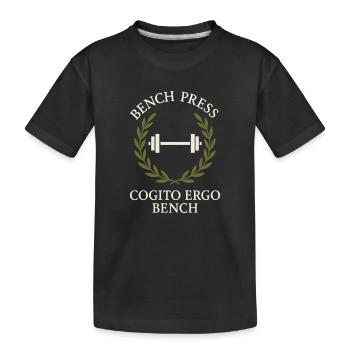 Drôle de développé couché Meme Spot Me Bro Powerlifting - T-shirt bio Premium Enfant - noir - Devant