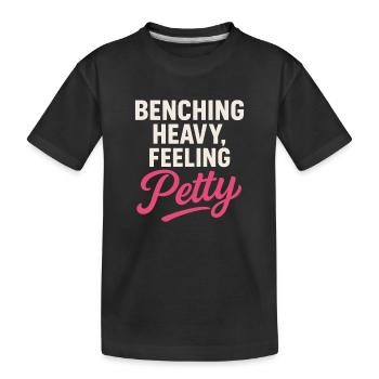Drôle de développé couché Meme Spot Me Bro Powerlifting - T-shirt bio Premium Enfant - noir - Devant