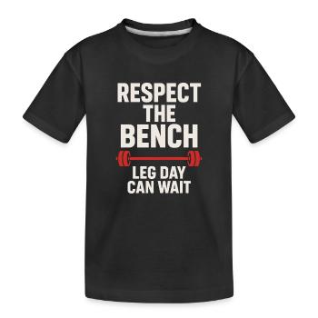 Drôle de développé couché Meme Spot Me Bro Powerlifting - T-shirt bio Premium Enfant - noir - Devant