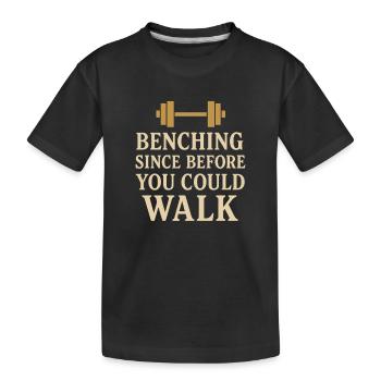Drôle de développé couché Meme Spot Me Bro Powerlifting - T-shirt bio Premium Enfant - noir - Devant