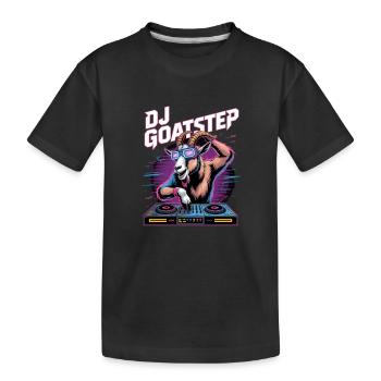 DJ GOATSTEP Rave Electro Goat DJ Party - T-shirt bio Premium Enfant - noir - Devant