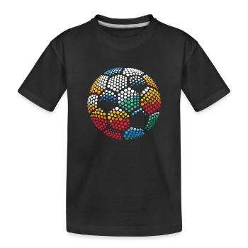 Spotty Colorful Dot Mosaïque Globe - T-shirt bio Premium Enfant - noir - Devant