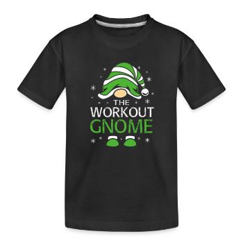 Gnom - Kinder Premium Bio T-Shirt - Schwarz - Vorne