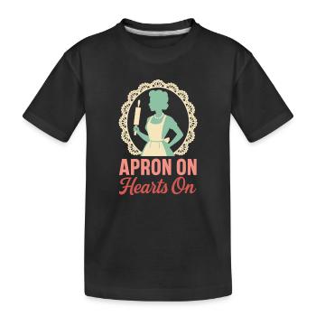 Traditional Woman Vintage Sahm Retro Housewife - Kids' Premium Organic T-Shirt - black - Front