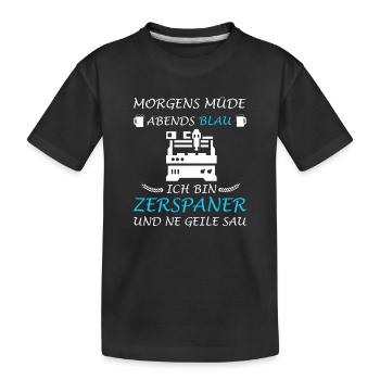 Machinistes Opérateurs de machines de découpe Tour CNC Métaux - T-shirt bio Premium Enfant - noir - Devant