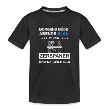 Machinistes Opérateurs de machines de découpe Tour CNC Métaux - T-shirt bio Premium Enfant - noir - Devant