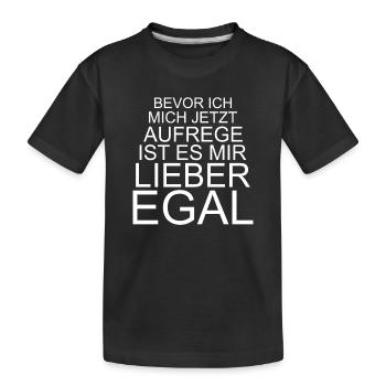 Avant de m’énerver, je préfère ne pas m’en soucier - T-shirt bio Premium Enfant - noir - Devant