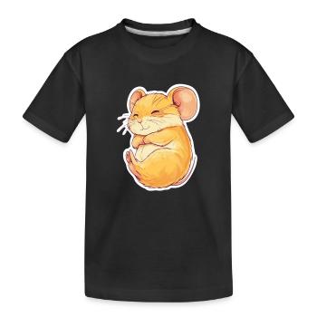 Maus - Kinder Premium Bio T-Shirt - Schwarz - Vorne