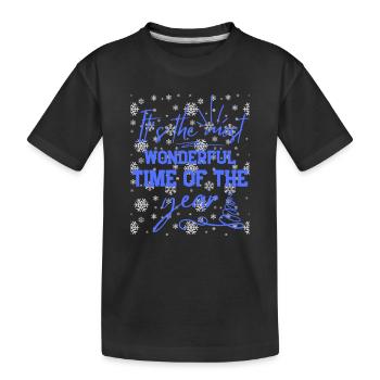 Festive Christmas Spirit - T-shirt bio Premium Enfant - noir - Devant