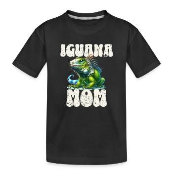 iguane - T-shirt bio Premium Enfant - noir - Devant