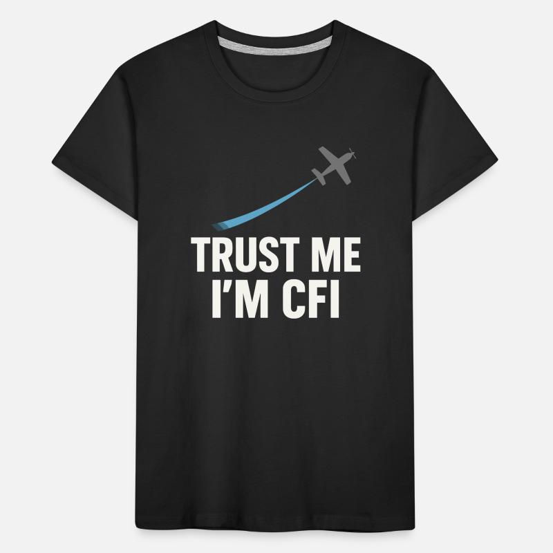 Flight Instructor Cfi Pilot Aviation Instructor Kids' Premium Organic T-Shirt