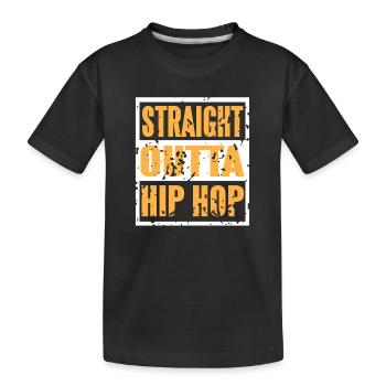 Straight Outta Beat Culture Lyric Power - Kids' Premium Organic T-Shirt - black - Front
