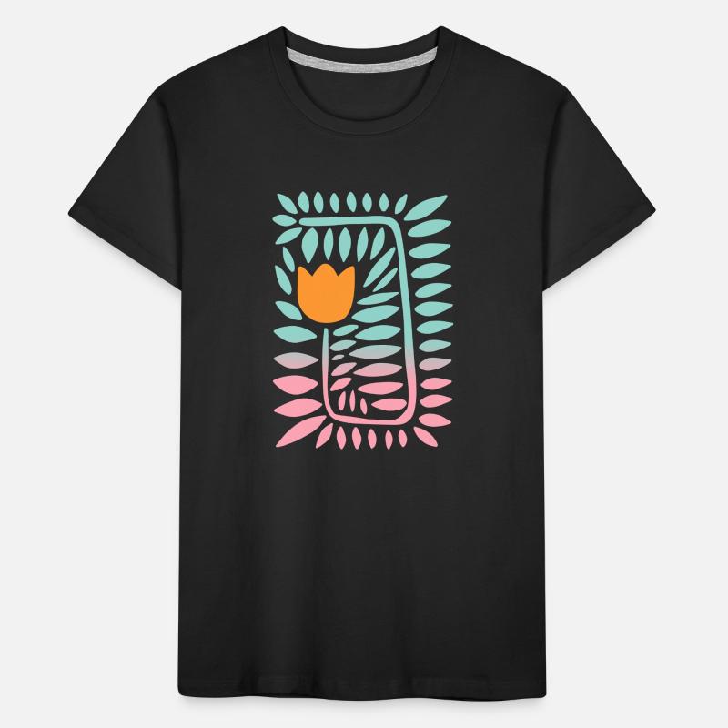 Gradient tulip - türkis Kinder Premium Bio T-Shirt